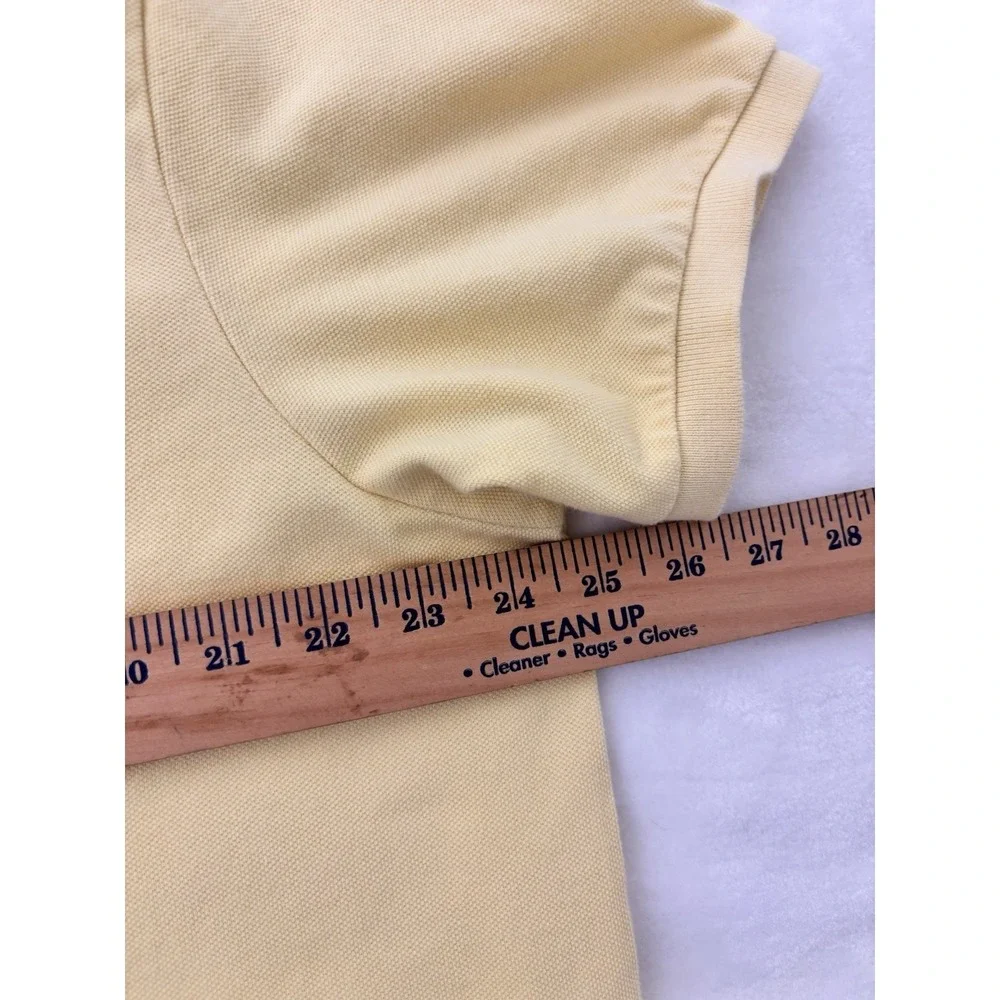 polo ralph lauren custom fit XXL Yellow Big Pony‎ Shirt Blue Logo #3 0489